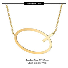 Load image into Gallery viewer, Big Letter Initial Necklace
