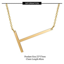 Load image into Gallery viewer, Big Letter Initial Necklace
