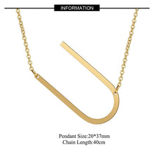 Load image into Gallery viewer, Big Letter Initial Necklace
