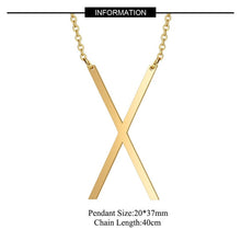 Load image into Gallery viewer, Big Letter Initial Necklace
