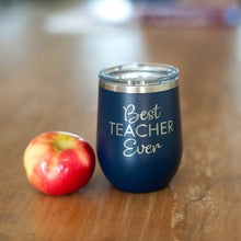 Load image into Gallery viewer, Best Teacher 12 oz Hot and Cold Beverage Tumbler
